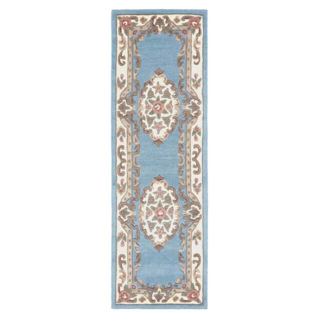 Shensi Aubusson Runner in Blue - image 1