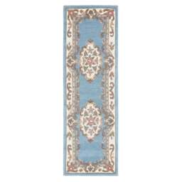 Shensi Aubusson Runner in Blue