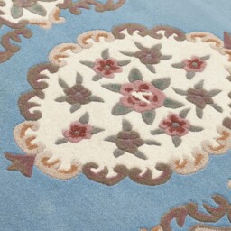 Shensi Aubusson Runner in Blue - thumbnail 4