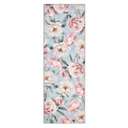 Blooming Peonies Blue Eco-Washable Runner - thumbnail 2