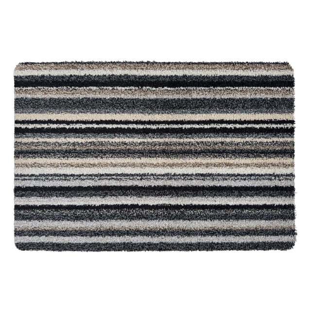 Candy Monochrome Striped Washable Doormat - image 1