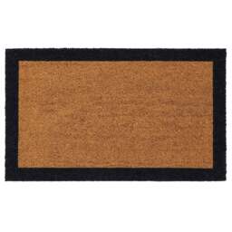 Printed Coir Border Black Doormat - thumbnail 2