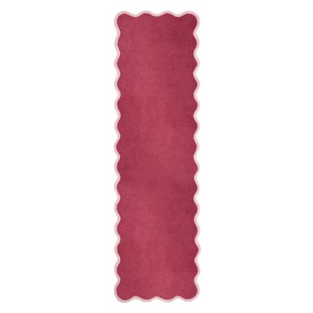 Scalloped Elsie Coral/Lilac Runner - image 1