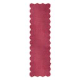 Scalloped Elsie Coral/Lilac Runner