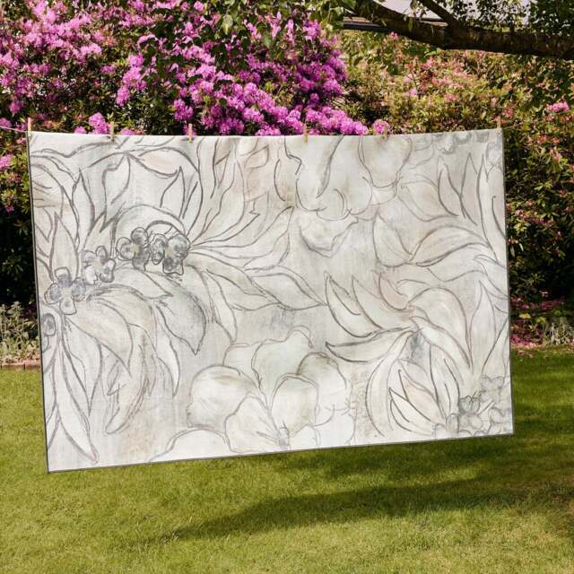 Art Floral Eco-Washable Rug - image 1