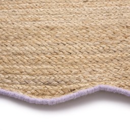 Jute Scalloped Edge Rug Lilac - thumbnail 4