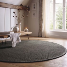 Sisal Grey with Dark Grey Border Rug - thumbnail 1