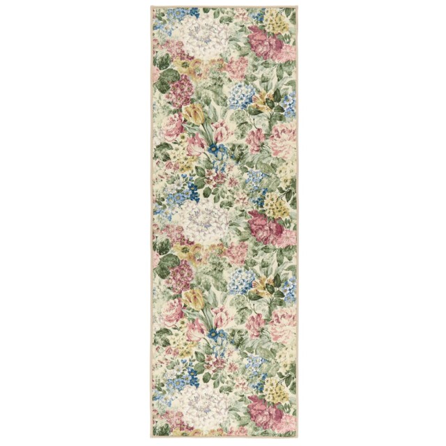 Antique Hydrangea & Rose Eco-Washable Runner - image 1