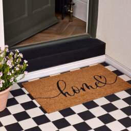 Home Script Coir Doormat