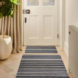 Candy Monochrome Striped Washable Runner