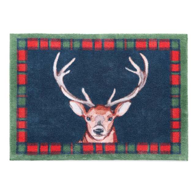Tartan Stag Washable Doormat - image 1