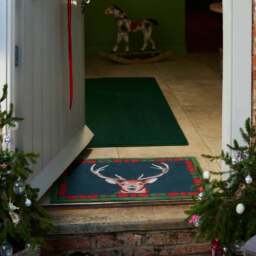 Tartan Stag Washable Doormat - thumbnail 3