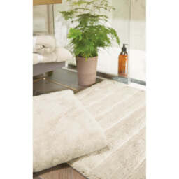 Bamboo Stripe Cream Bathmat