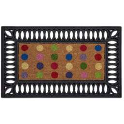 Coir Insert Spots Doormat - thumbnail 3