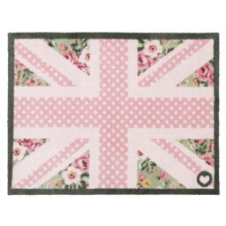 Country Rose Flag Washable Doormat