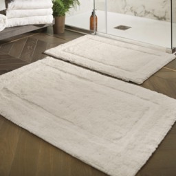 Bamboo Border Cream Bathmat - thumbnail 1