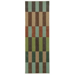 Modular Stripe Earth Eco-Washable Runner - thumbnail 2