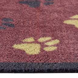 Wipe Your Paws Burgundy Doormat - thumbnail 3