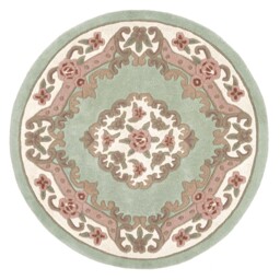 Shensi Aubusson Rug in Green - thumbnail 2