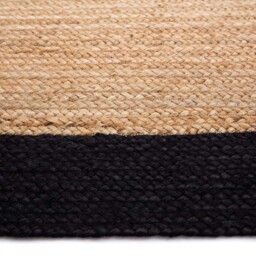 Jute Border Rug Black Circle - thumbnail 3