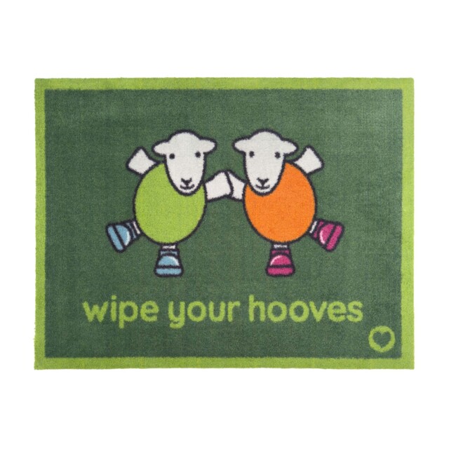 Wipe Your Hooves Herdy Washable Doormat - image 1
