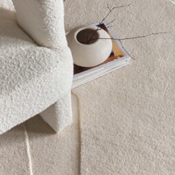 Sculptured Wool Rug Formation Cream - thumbnail 3