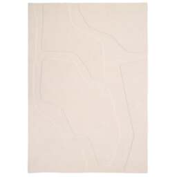 Sculptured Wool Rug Formation Cream - thumbnail 1