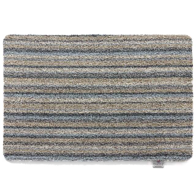 Candy Ribbon Grey Stripe Washable Doormat - image 1