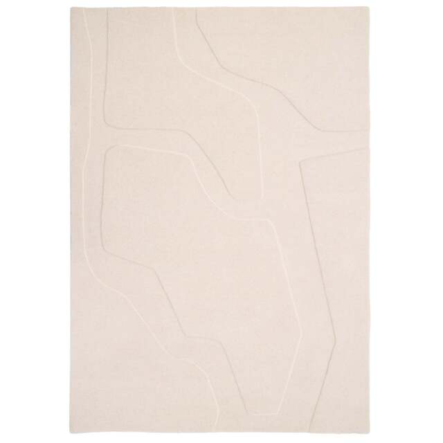 Sculptured Wool Rug Formation Cream - image 1