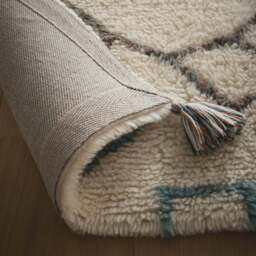 Berber Knotted Chain Rug Ivory/Multi - thumbnail 5