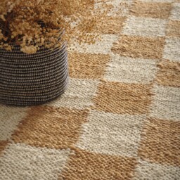 Checkerboard Jute Natural Runner - thumbnail 5