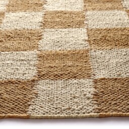 Checkerboard Jute Natural Runner - thumbnail 3