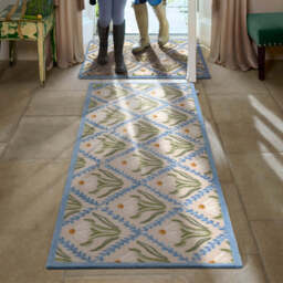 Daisy Trellis Washable Runner