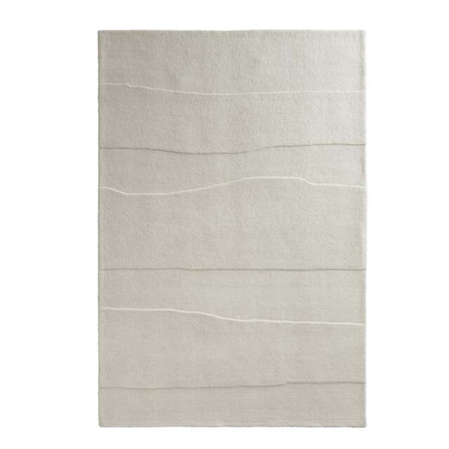 Sculptured Wool Rug Rock Cream