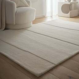 Sculptured Wool Rug Rock Cream - thumbnail 1