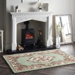 Shensi Aubusson Rug in Green - thumbnail 3