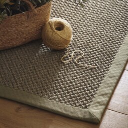 Sisal Green with Sage Green Border Runner - thumbnail 3