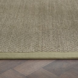 Sisal Green with Sage Green Border Runner - thumbnail 4