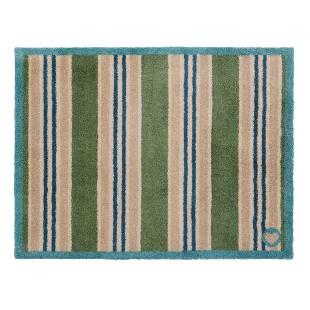 Timeless Stripe Green Washable Doormat - image 1