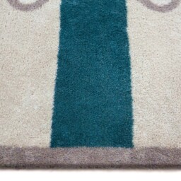 Bone Stripe Teal Washable Doormat - thumbnail 3