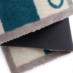 Bone Stripe Teal Washable Doormat - thumbnail 4