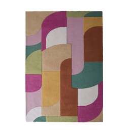 Retro Deco Rug Pink