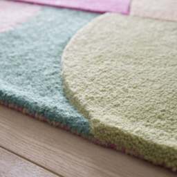 Retro Deco Rug Pink - thumbnail 3