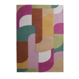 Retro Deco Rug Pink - thumbnail 2