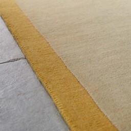 Borders Wool Rug Ochre - thumbnail 3