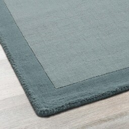 Borders Wool Rug Duck Egg - thumbnail 3