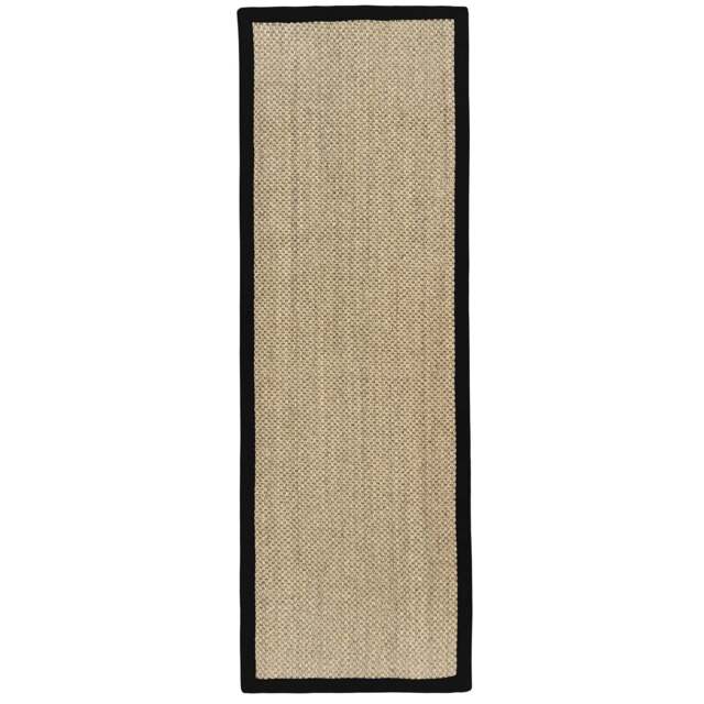 Sisal Light Beige with Black Border Runner - image 1