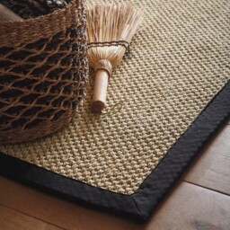 Sisal Light Beige with Black Border Runner - thumbnail 3