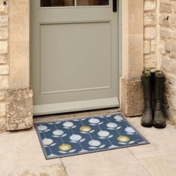 Pepino Blue Outdoor Doormat