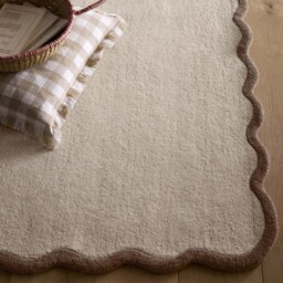Scalloped Elsie Rug Natural/Brown - thumbnail 3
